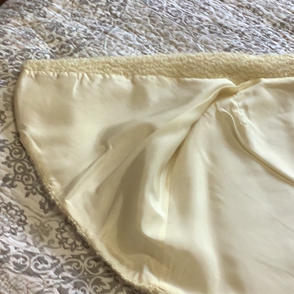 VINTAGE 1950s Cream‎ Bouclé Sateen Lined Cape Old Money Glam One Size - Picture 7 of 14